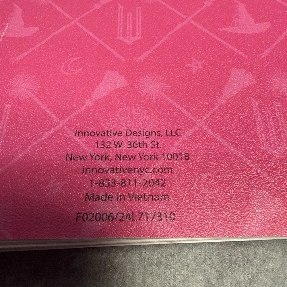 Universal Studios Wicked Glinda Spiral Notebook Tabs Journal Pink 6x9